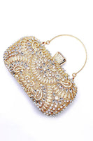 Laden Sie das Bild in den Galerie-Viewer, Glitzernde Strass schwarze Abendparty-Handtasche