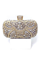 Laden Sie das Bild in den Galerie-Viewer, Glitzernde Strass schwarze Abendparty-Handtasche