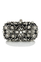 Laden Sie das Bild in den Galerie-Viewer, Strass Sparkly Black Party Clutch Tasche