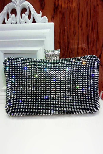 Schwarze Spakly Strass Abendhandtasche