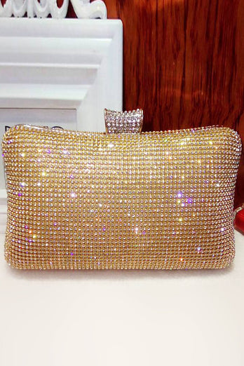 Schwarze Spakly Strass Abendhandtasche