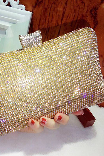 Schwarze Spakly Strass Abendhandtasche
