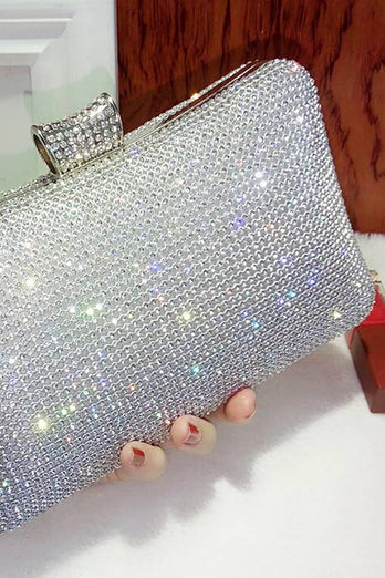 Schwarze Spakly Strass Abendhandtasche