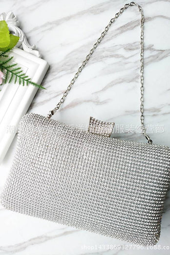 Schwarze Spakly Strass Abendhandtasche