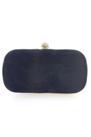 Laden Sie das Bild in den Galerie-Viewer, Schwarze, glitzernde Abend-Clutch mit Strassperlen