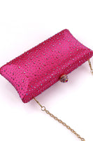 Laden Sie das Bild in den Galerie-Viewer, Sparkly Fuchsia Strass Abendparty Handtasche