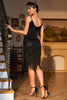 Laden Sie das Bild in den Galerie-Viewer, Rotes Roaring 20s Gatsby Flapper Kleid mit Fransen