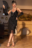 Laden Sie das Bild in den Galerie-Viewer, Rotes Roaring 20s Gatsby Flapper Kleid mit Fransen