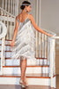 Laden Sie das Bild in den Galerie-Viewer, Rotes Roaring 20s Gatsby Flapper Kleid mit Fransen