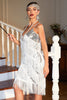 Laden Sie das Bild in den Galerie-Viewer, Rotes Roaring 20s Gatsby Flapper Kleid mit Fransen