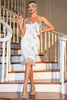 Laden Sie das Bild in den Galerie-Viewer, Rotes Roaring 20s Gatsby Flapper Kleid mit Fransen