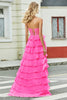 Laden Sie das Bild in den Galerie-Viewer, Wunderschönes A-Linien-Sweetheart-Korsett Fliederfarbenes Ballkleid mit Applikationen und Rüschen