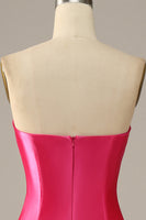 Laden Sie das Bild in den Galerie-Viewer, Fuchsia Herzausschnitt Meerjungfrau Ballkleid