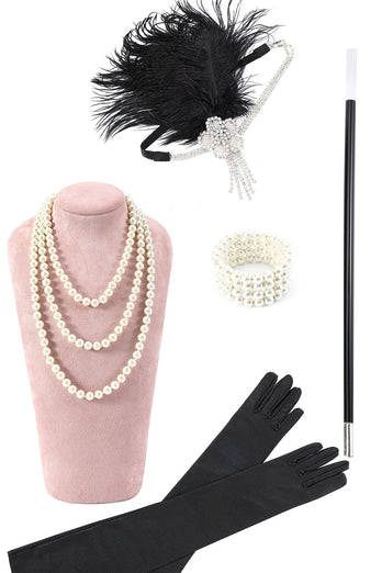 1920er Jahre Accessoires für Damen 1920er Jahre Flapper Gatsby Kostümzubehör Set