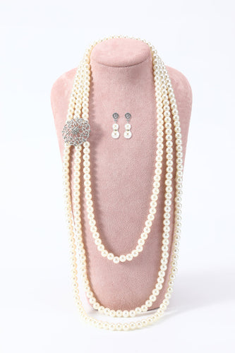 White Pearl 1920er Jahre Zubehör Set