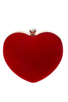 Laden Sie das Bild in den Galerie-Viewer, Red Velvet Heart Handtasche