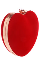 Laden Sie das Bild in den Galerie-Viewer, Red Velvet Heart Handtasche