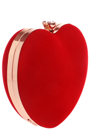Red Velvet Heart Handtasche