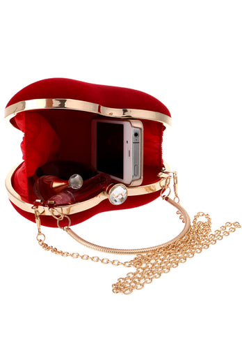 Red Velvet Heart Handtasche