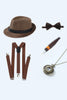 Laden Sie das Bild in den Galerie-Viewer, Blaues 1920er Jahre Accessoires Set für Herren