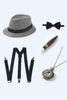 Laden Sie das Bild in den Galerie-Viewer, Blaues 1920er Jahre Accessoires Set für Herren