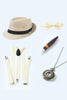 Laden Sie das Bild in den Galerie-Viewer, Blaues 1920er Jahre Accessoires Set für Herren