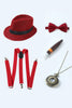 Laden Sie das Bild in den Galerie-Viewer, Blaues 1920er Jahre Accessoires Set für Herren