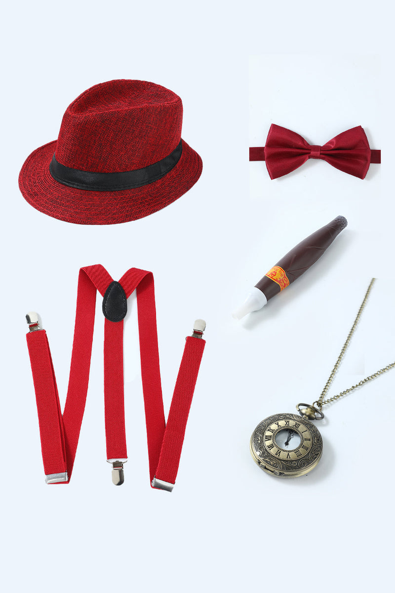 Laden Sie das Bild in den Galerie-Viewer, Blaues 1920er Jahre Accessoires Set für Herren