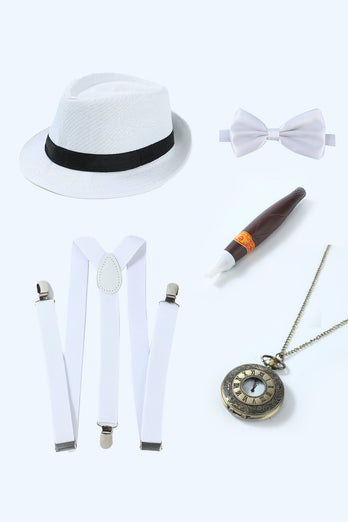 Blaues 1920er Jahre Accessoires Set für Herren