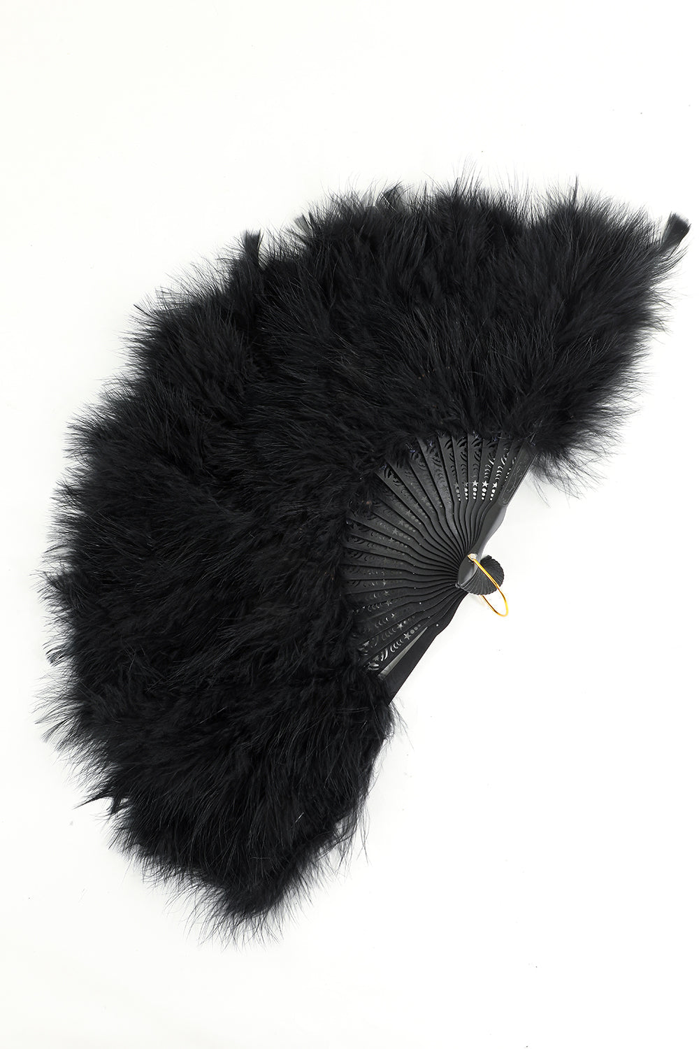 Gatsby Black Feather Klappfächer